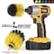 Drill Brush Power Scrubber By Useful Products 5 in W 5 in L Brush, Yellow Y-S-MO-QC-DB - alternate 7
